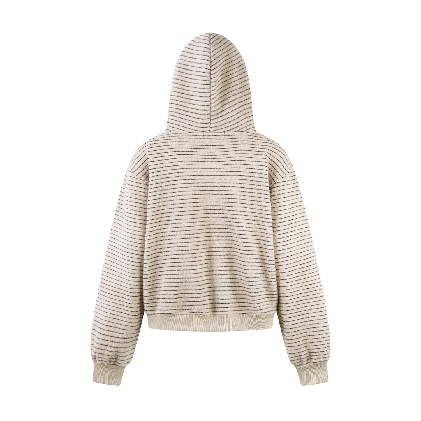 STRIPE CLOUD | Minimalist Knit Zip Hoodie - Luxuryurbanwear