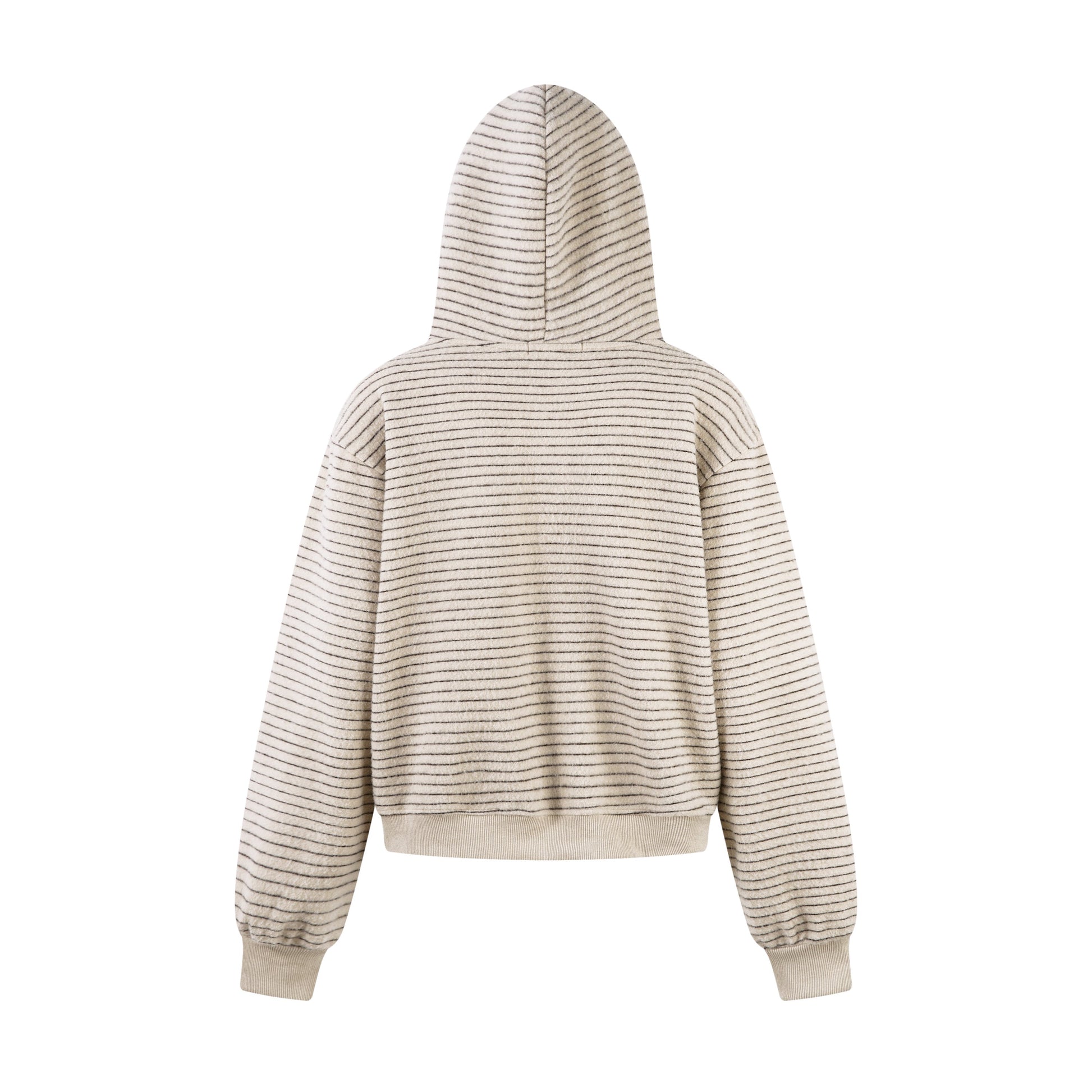 STRIPE CLOUD | Minimalist Knit Zip Hoodie - Luxuryurbanwear