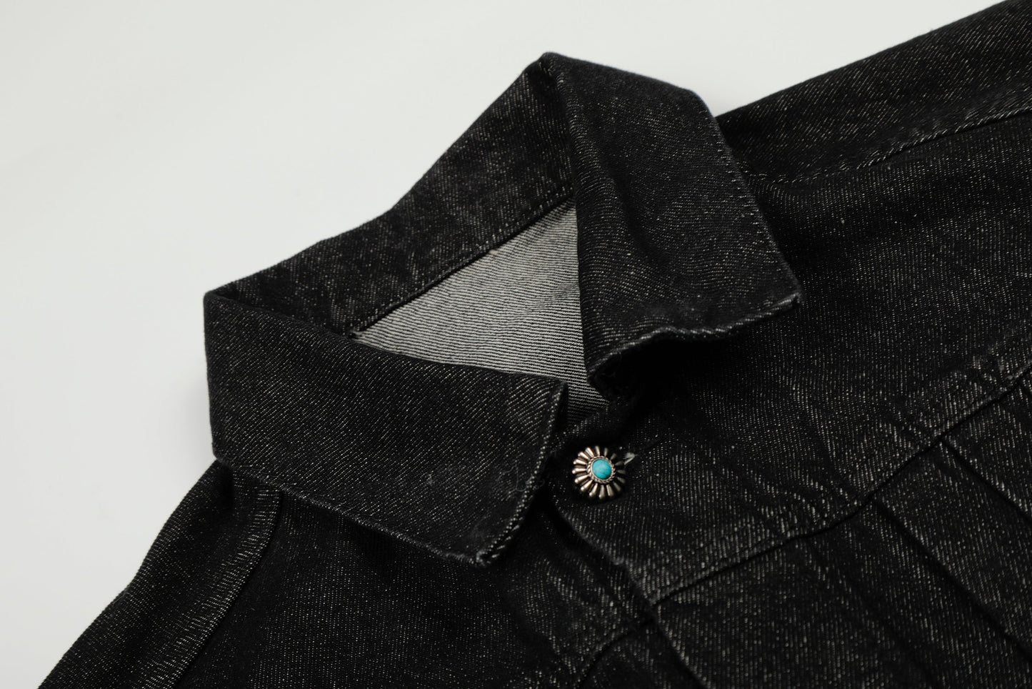 Fortune Grip | Buckled Washed Denim Jacket - Luxuryurbanwear
