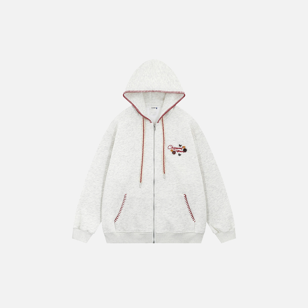 Stylish Trendy Hip Hop Buttoned Hooded Sweatshirt - Luxuryurbanwear