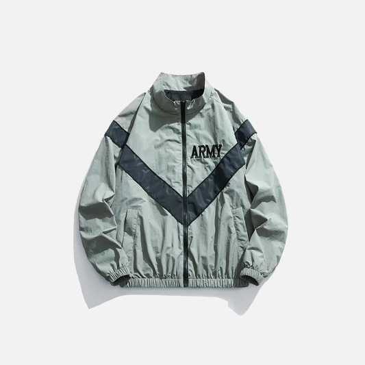 Reflective Windbreaker Safari Vibe Bomber Jacket - Luxuryurbanwear