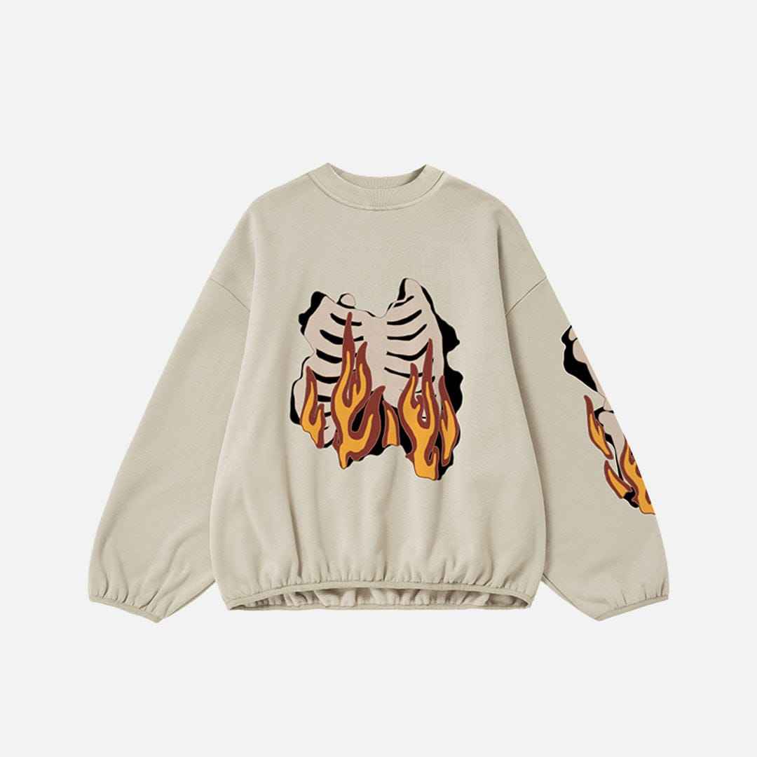 Sweat Flaming Skeleton