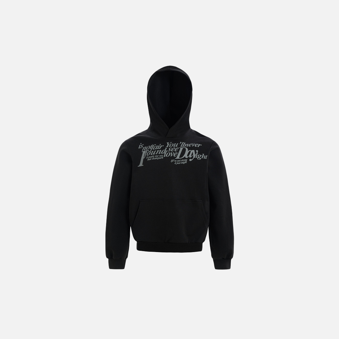 Men Streetwear Minimalist Letter Print Casual Hoodie - Luxuryurbanwear