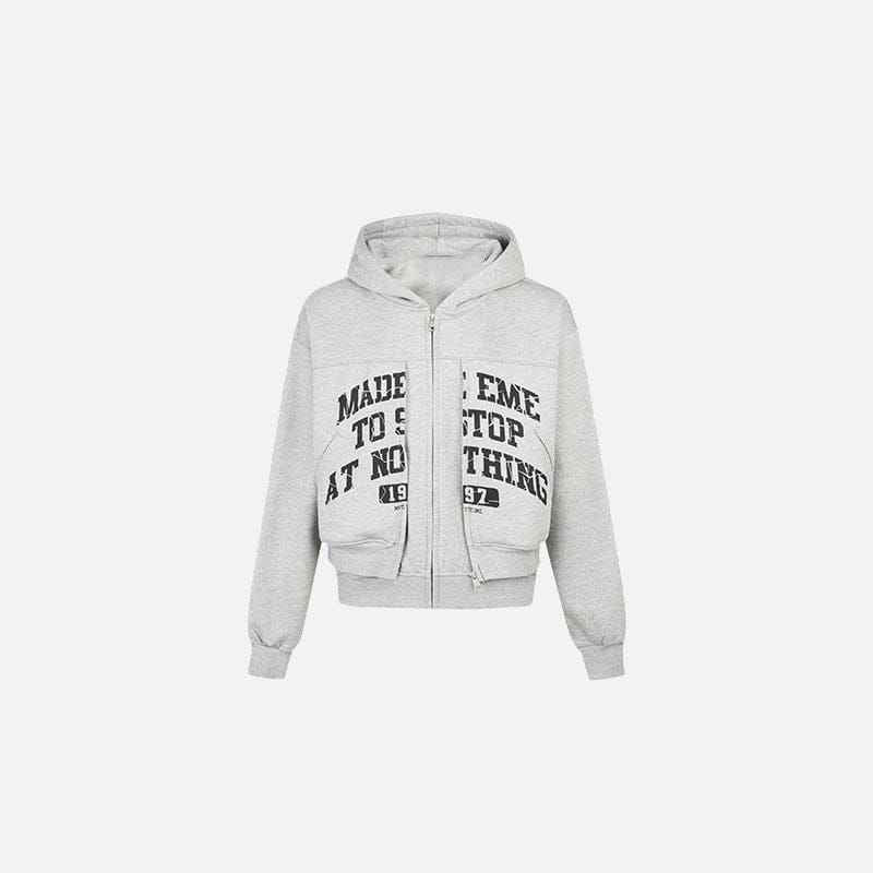 Zip Up Hoodie Motivational