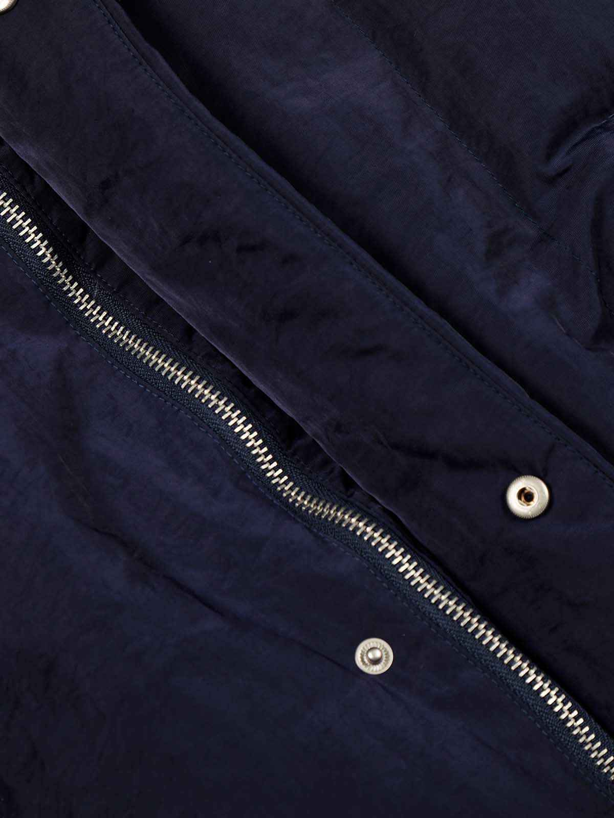Street High-Neck Asymmetrical Placket Cotton Vest