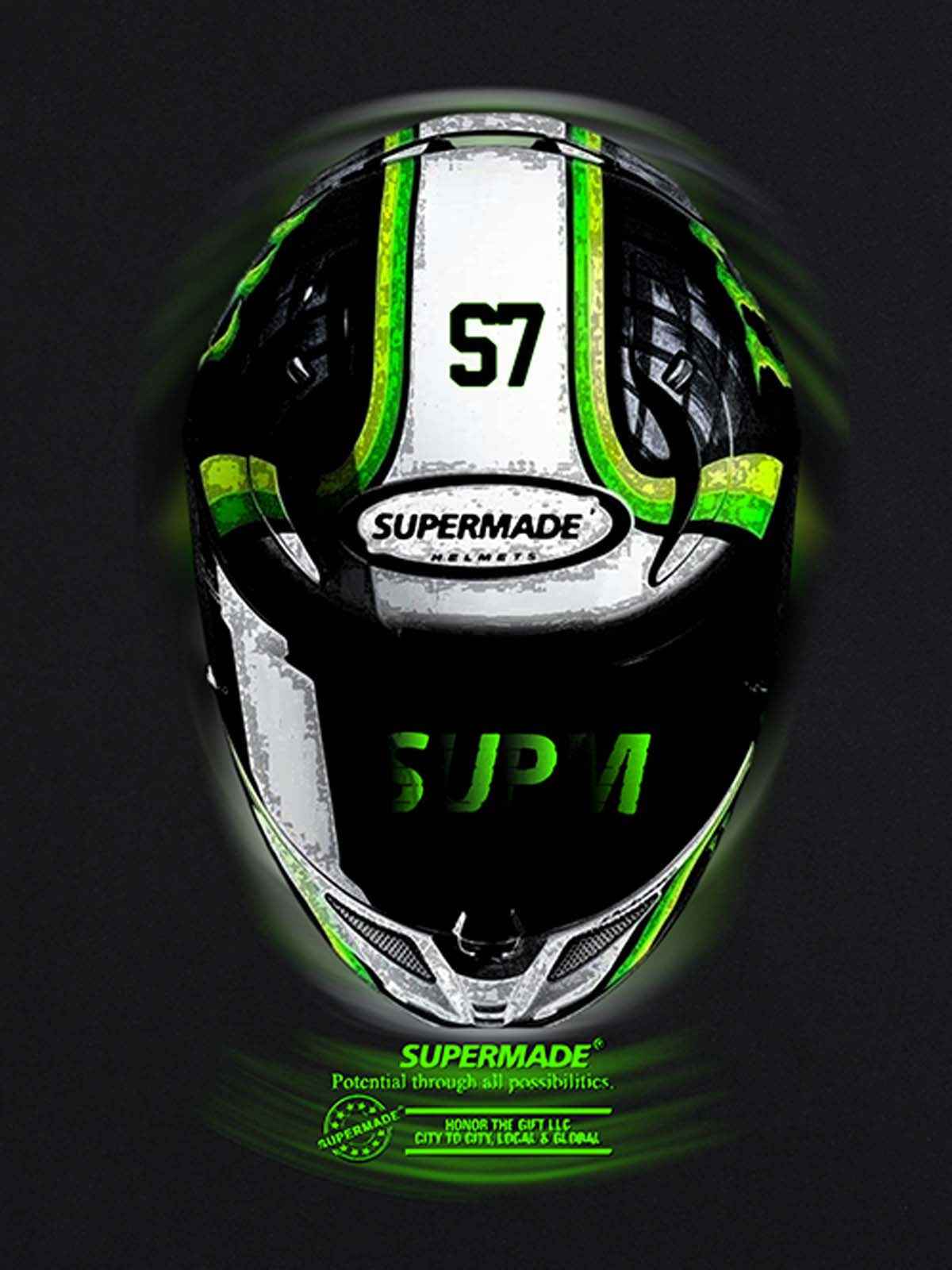Motorcycle Helmet Graphic T-Shirt