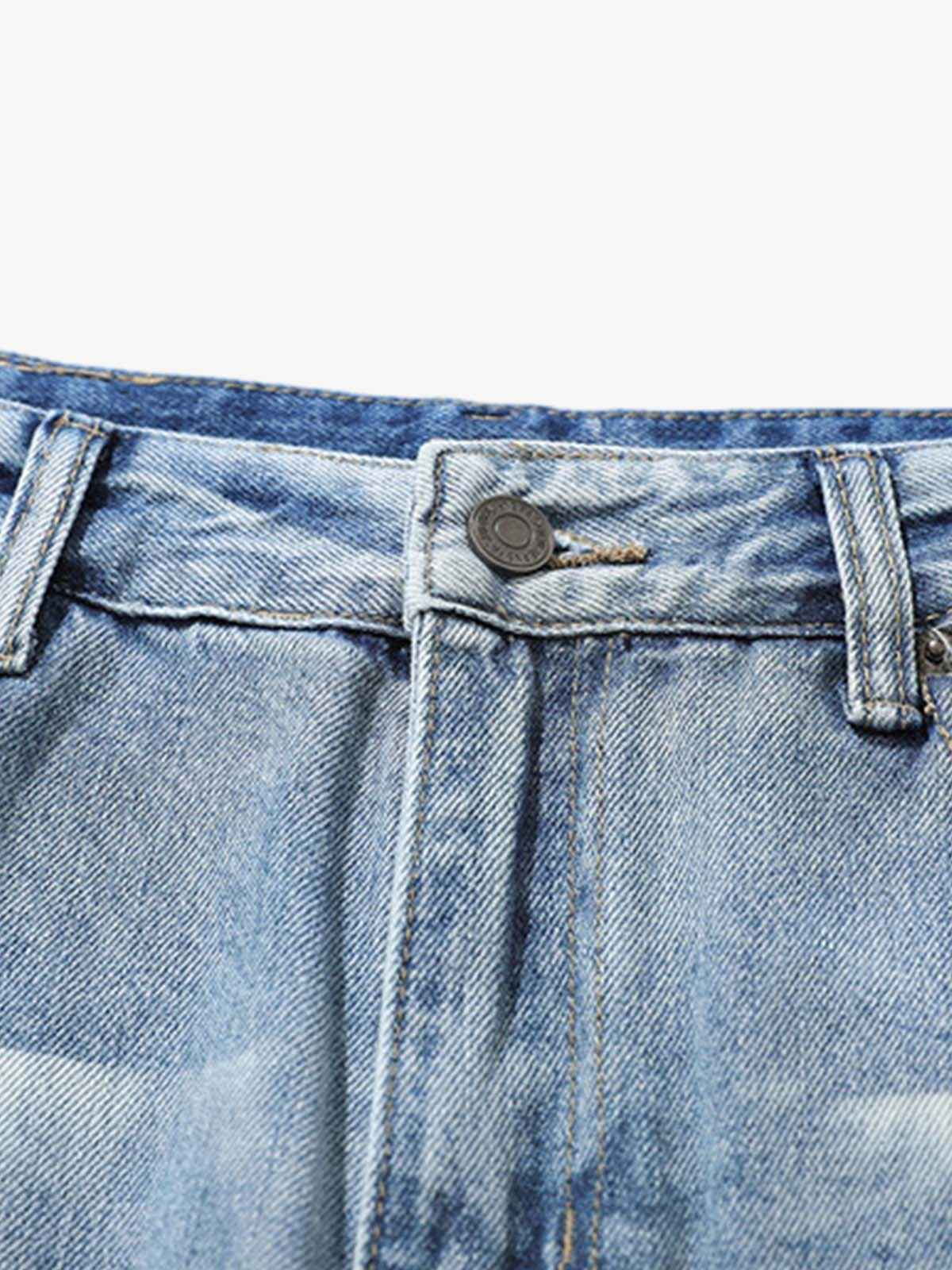 Denim Ripped Washed Distressed Jeans - 2503