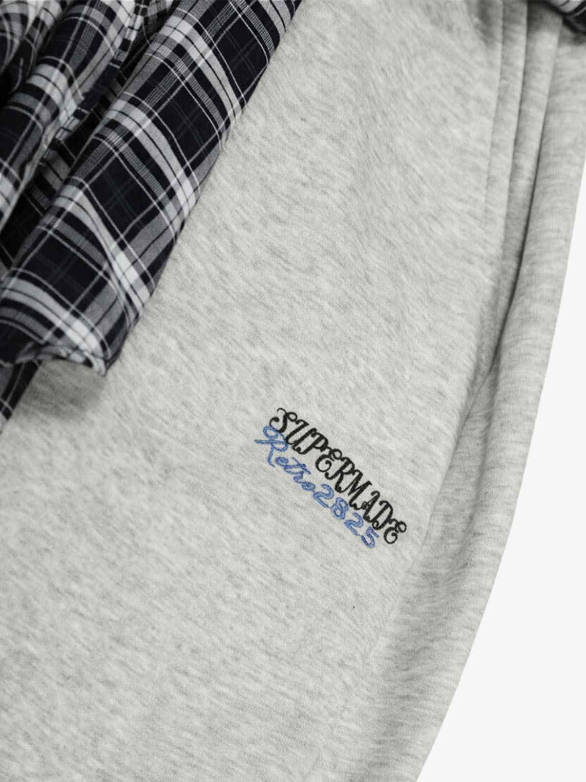 Street Detachable Plaid Waistband Machete Casual Pants