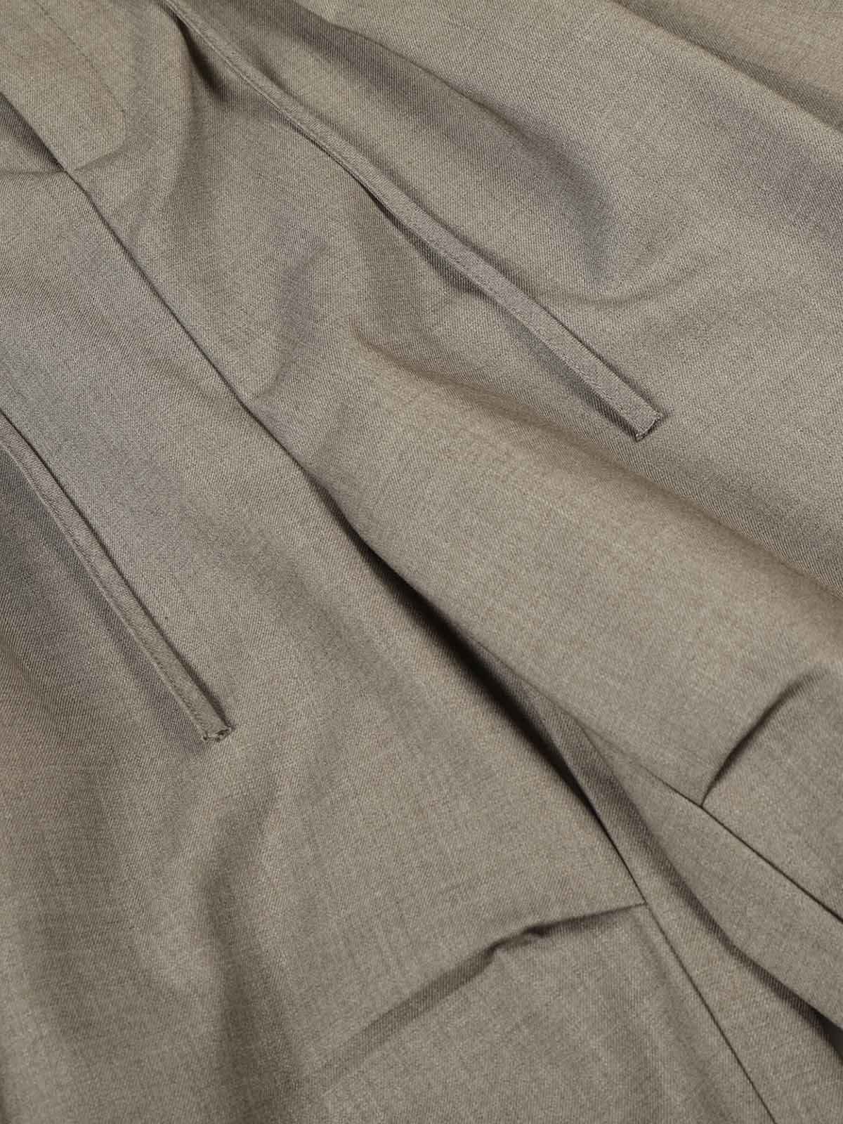 Pleated Drawstring Scimitar Track Pants