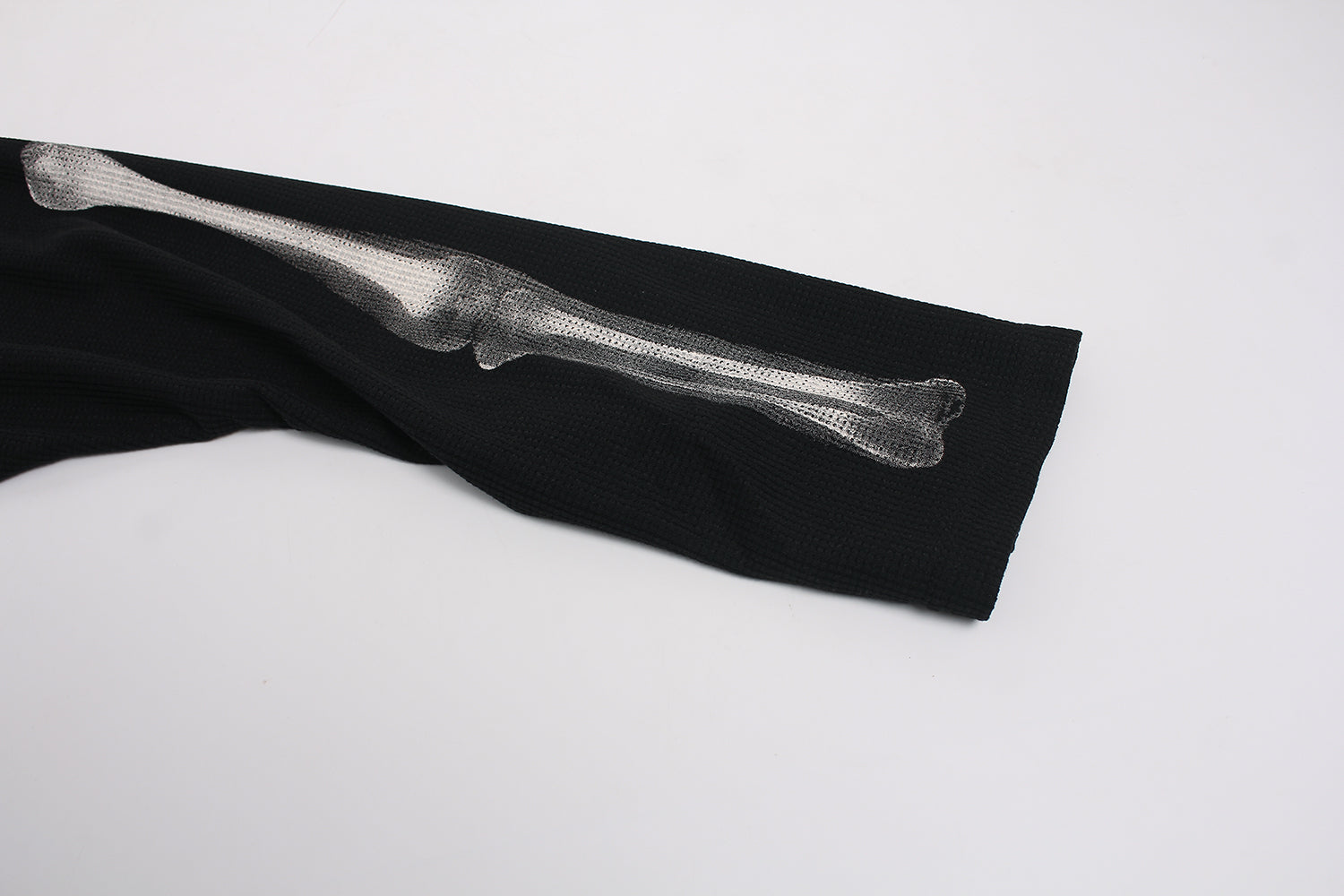 X-Ray Skeleton | Waffle Long Sleeve T-Shirt - Luxuryurbanwear