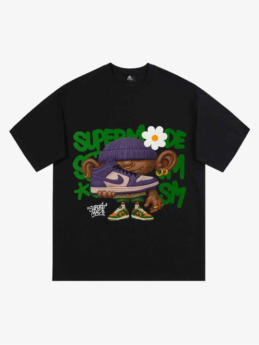 Street Cartoon Sneaker Graffiti Sneaker T-shirt