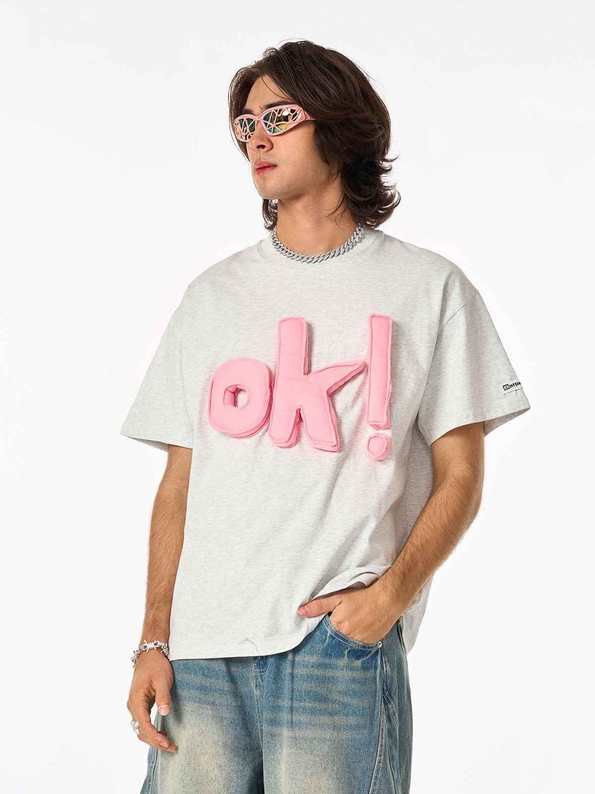 Fun "OK!" Graphic T-Shirt