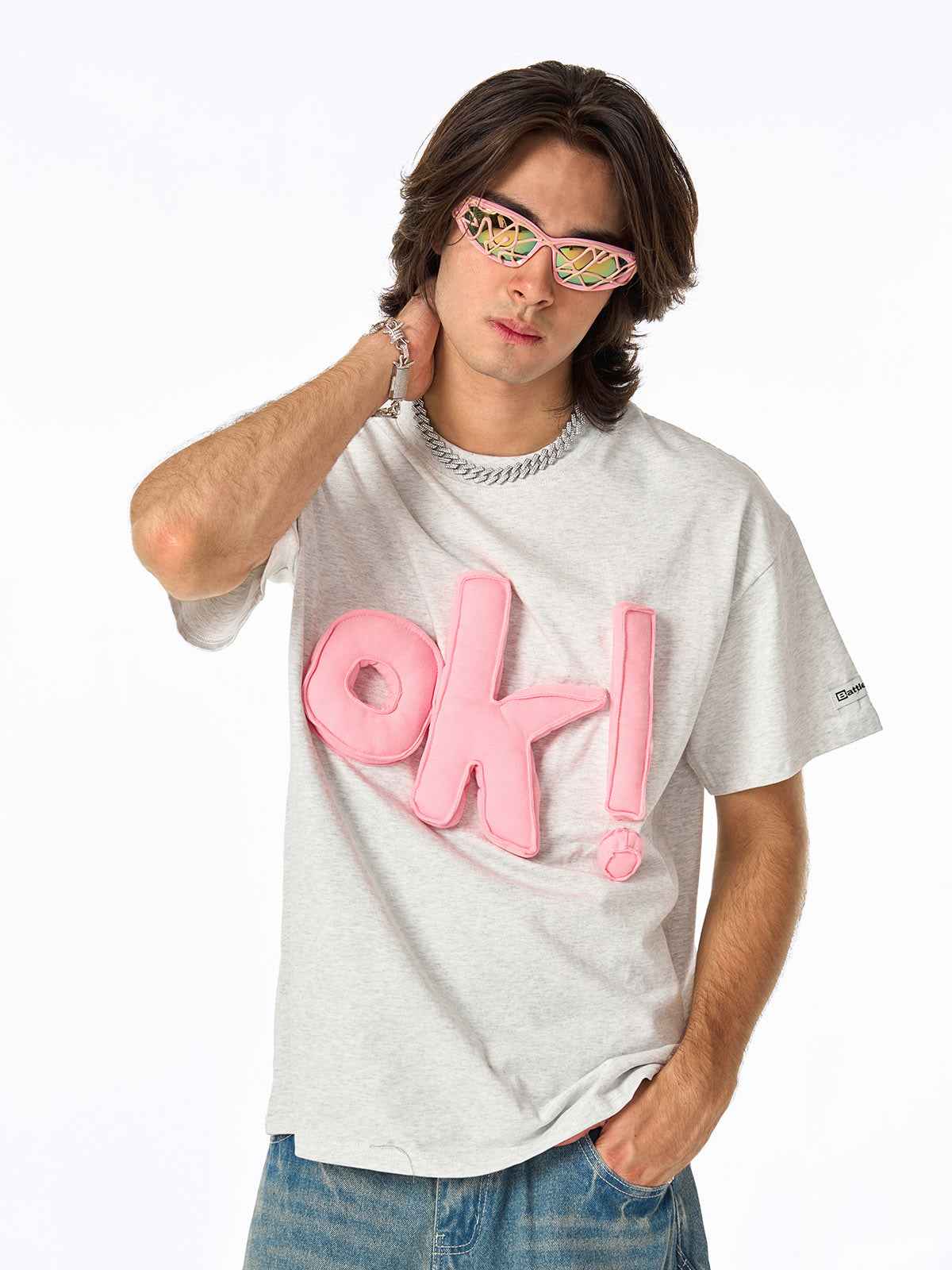 Fun "OK!" Graphic T-Shirt