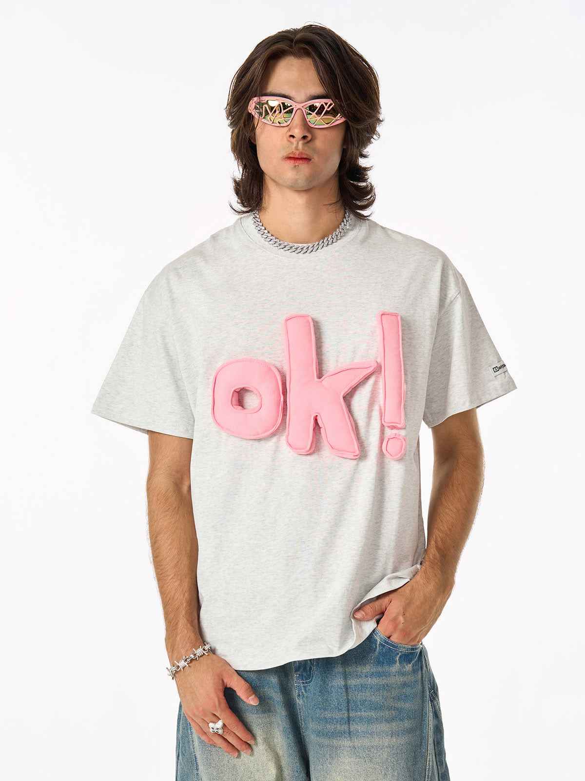 Fun "OK!" Graphic T-Shirt
