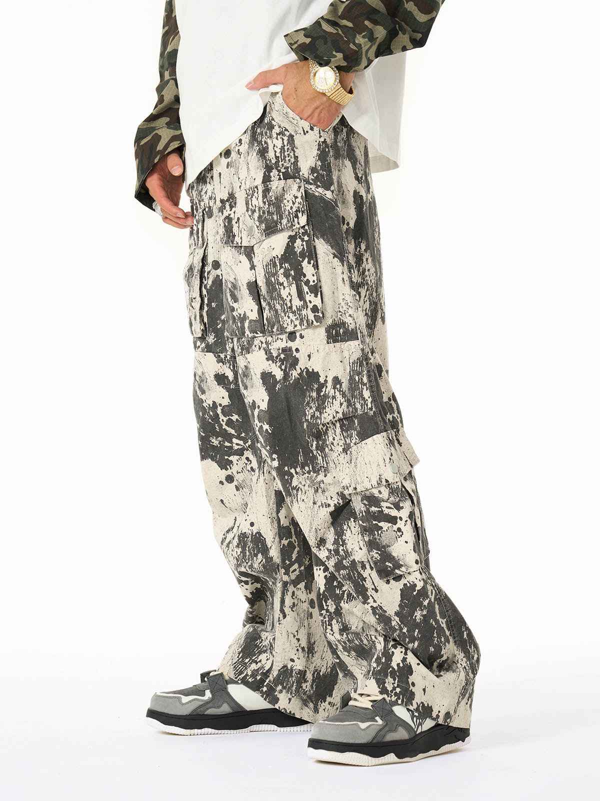 Hip-Hop Camouflage Multi-Pocket Cargo Pants