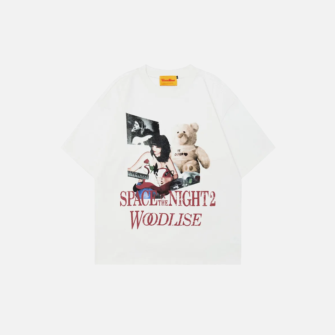 Summer Oversize Rock Portrait Short Sleeve T-Shirt - Luxuryurbanwear