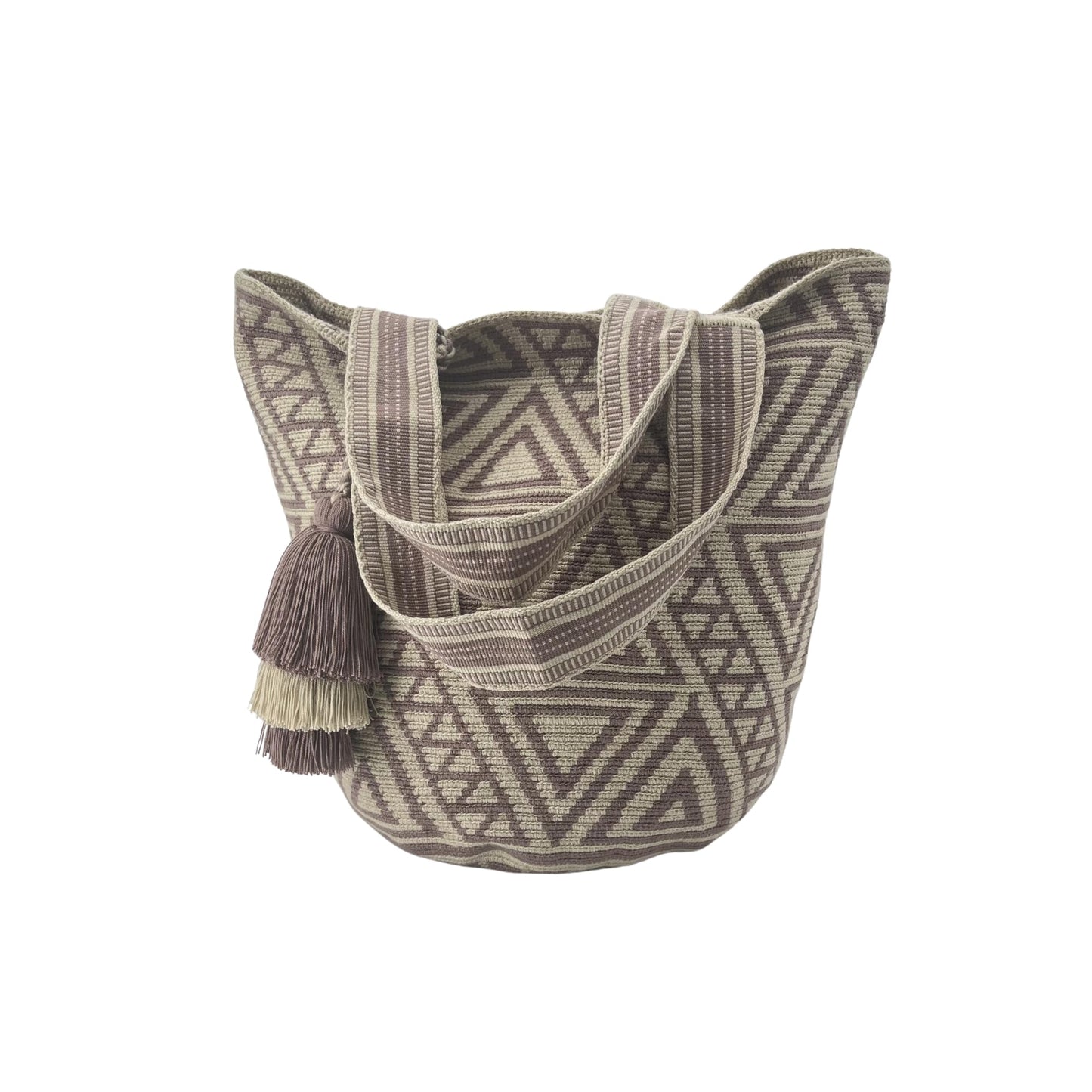 Authentic Wayuu Bag - Large Handmade Colombian Mochila - Handwoven Tribal Crossbody Shoulder Bag for Women - Unique