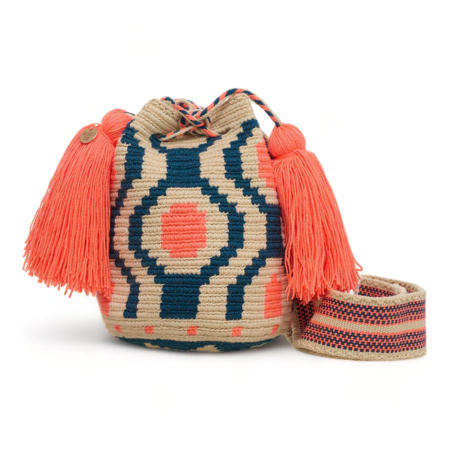 SMALL WAYUU Mochila Bag For Women original bolsa tejida colombiana authentic crochet pattern Gift from Colombia