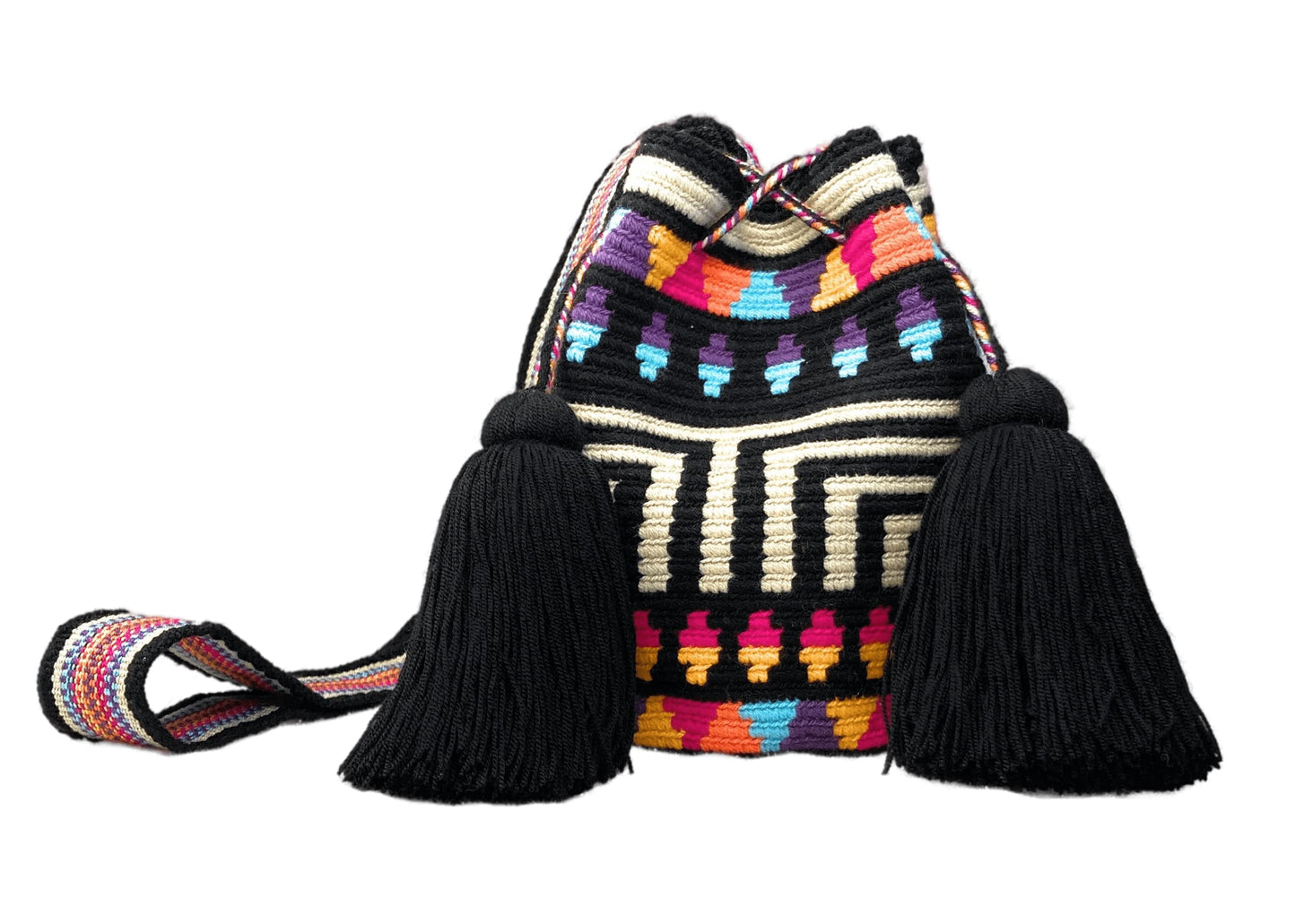 SMALL WAYUU Mochila Bag For Women original bolsa tejida colombiana authentic crochet pattern Gift from Colombia