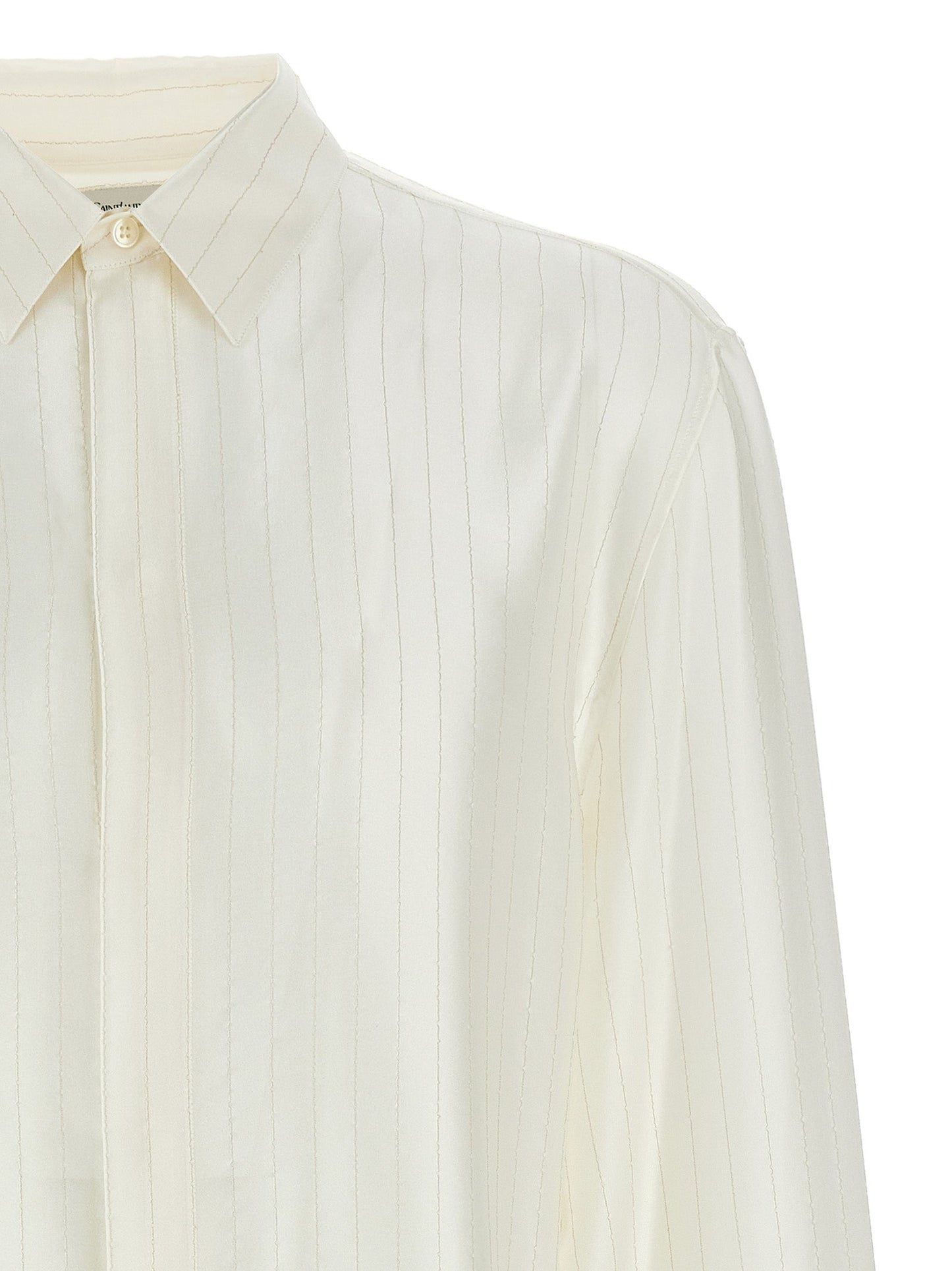 Saint Laurent Men Striped Shirt