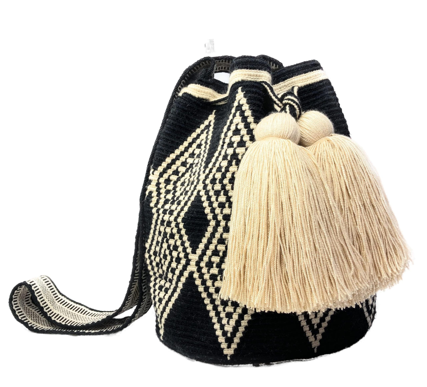 MEDIUM Wayuu Mochila Bag For Women original bolsa tejida colombiana authentic crochet pattern Gift from Colombia | AUTHENTIC WAYUU