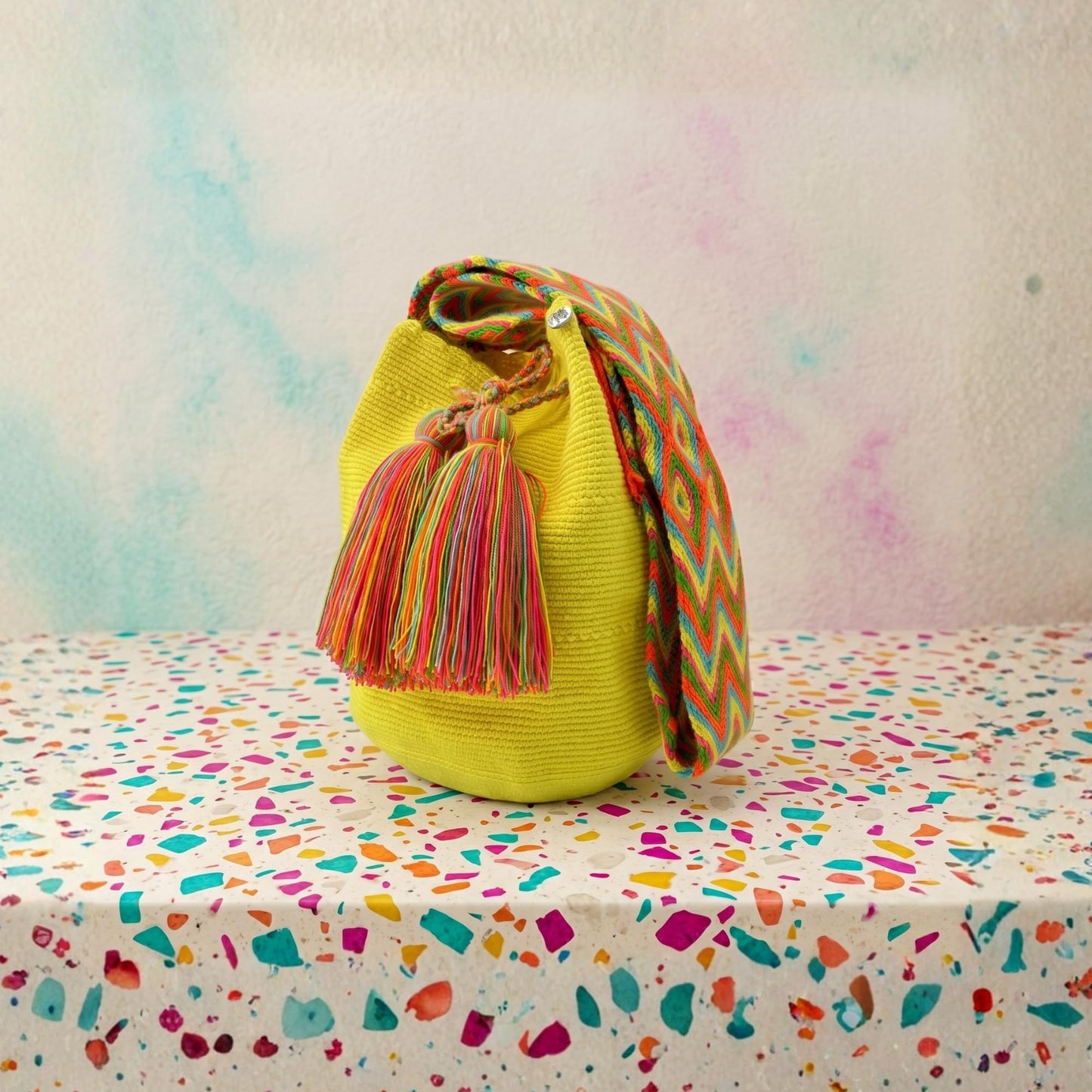 Authentic Wayuu Bag - Large Handmade Colombian Mochila - Handwoven Tribal Crossbody Shoulder Bag for Women - Unique