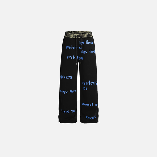 Streetwear Cool Camo Print Casual Wide Leg Jogger - Luxuryurbanwear