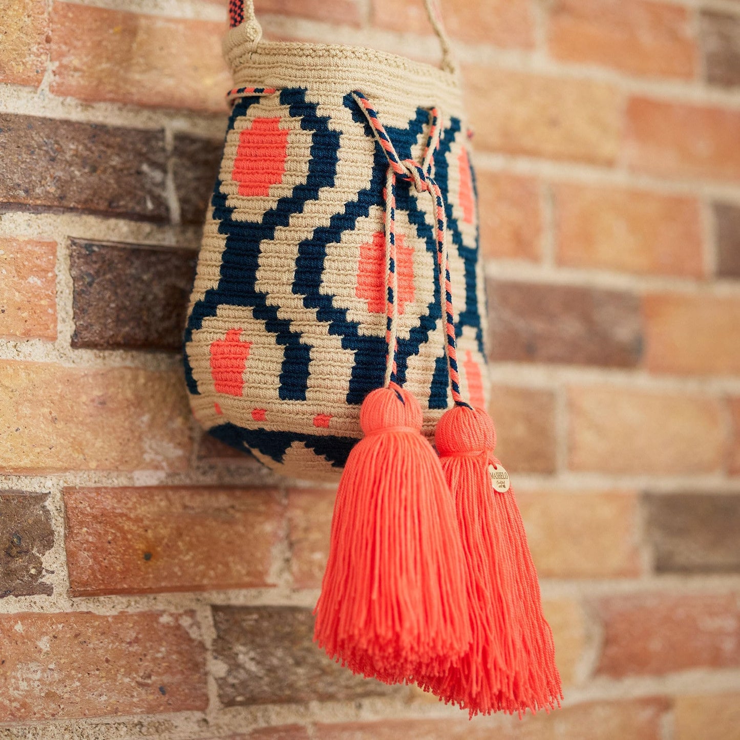 SMALL WAYUU Mochila Bag For Women original bolsa tejida colombiana authentic crochet pattern Gift from Colombia