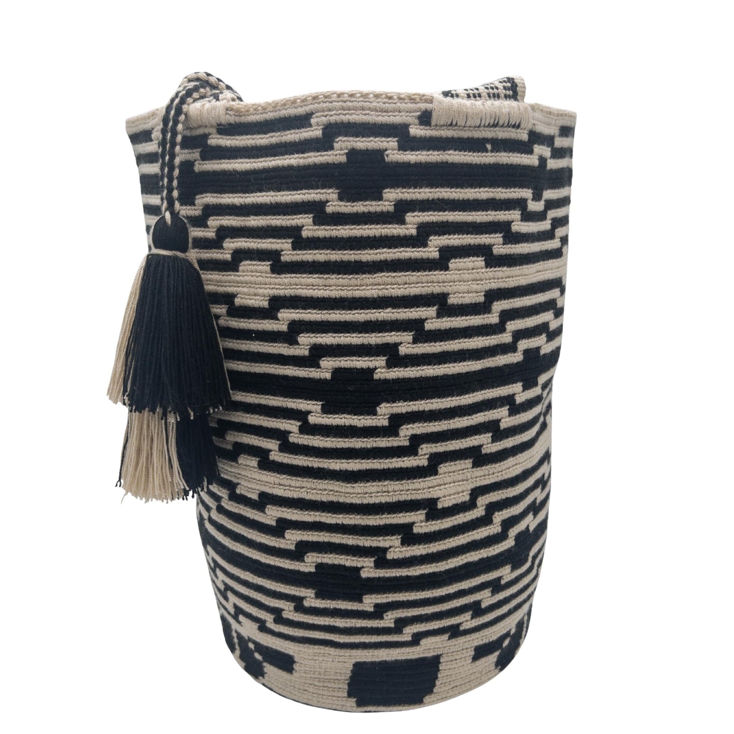 Authentic Wayuu Bag - Large Handmade Colombian Mochila - Handwoven Tribal Crossbody Shoulder Bag for Women - Unique