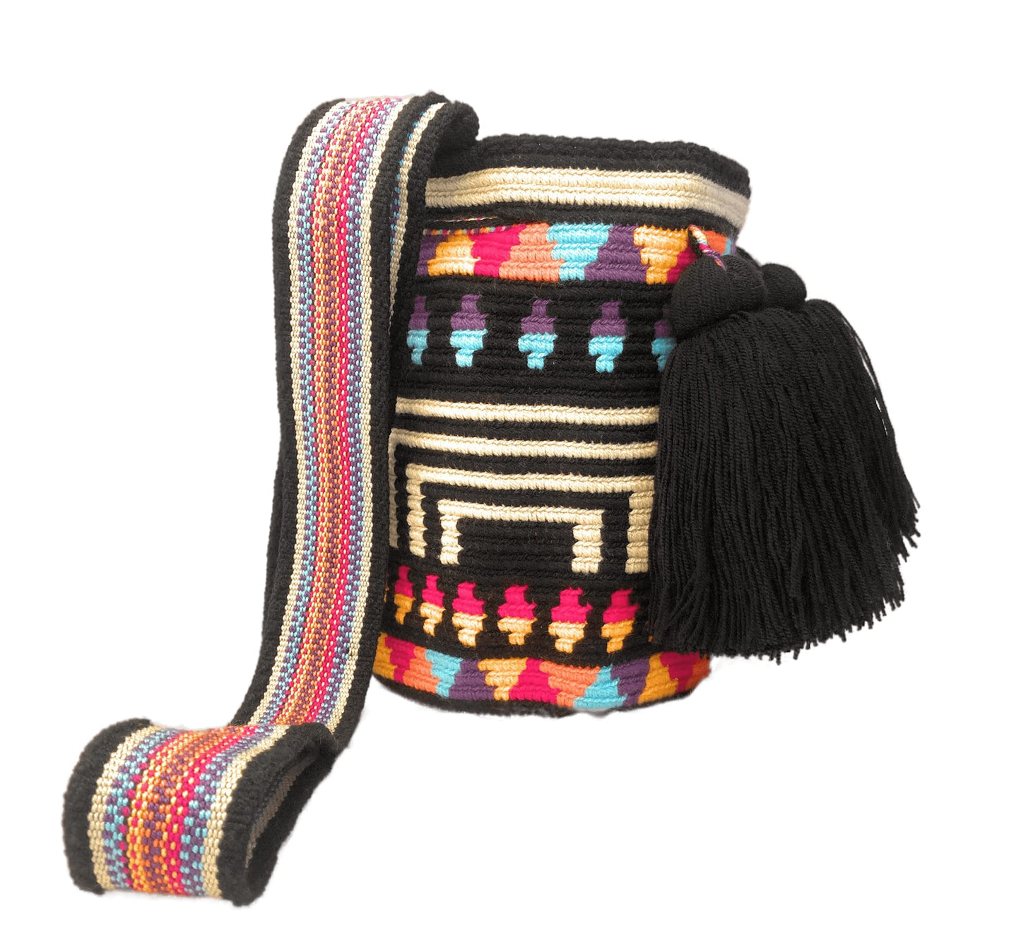 SMALL WAYUU Mochila Bag For Women original bolsa tejida colombiana authentic crochet pattern Gift from Colombia
