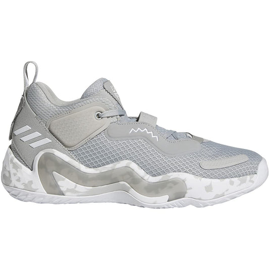 adidas mens D.O.N. Issue 3 Basketball Shoes Team Mid Grey-white-team Light Grey 11