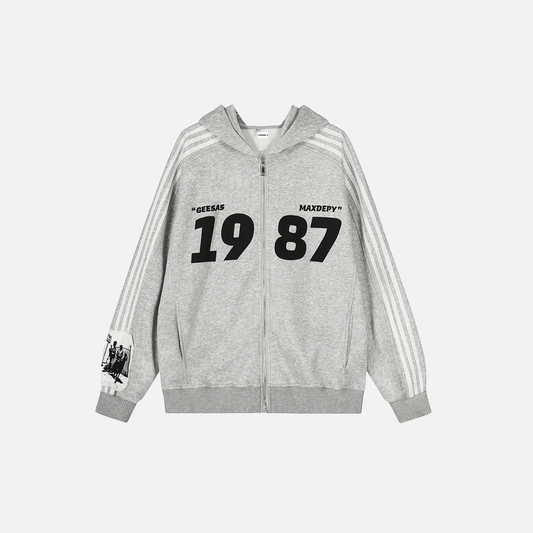 Breathable Hip Hop Stylish Printed Hooded Sweatshirt - Luxuryurbanwear
