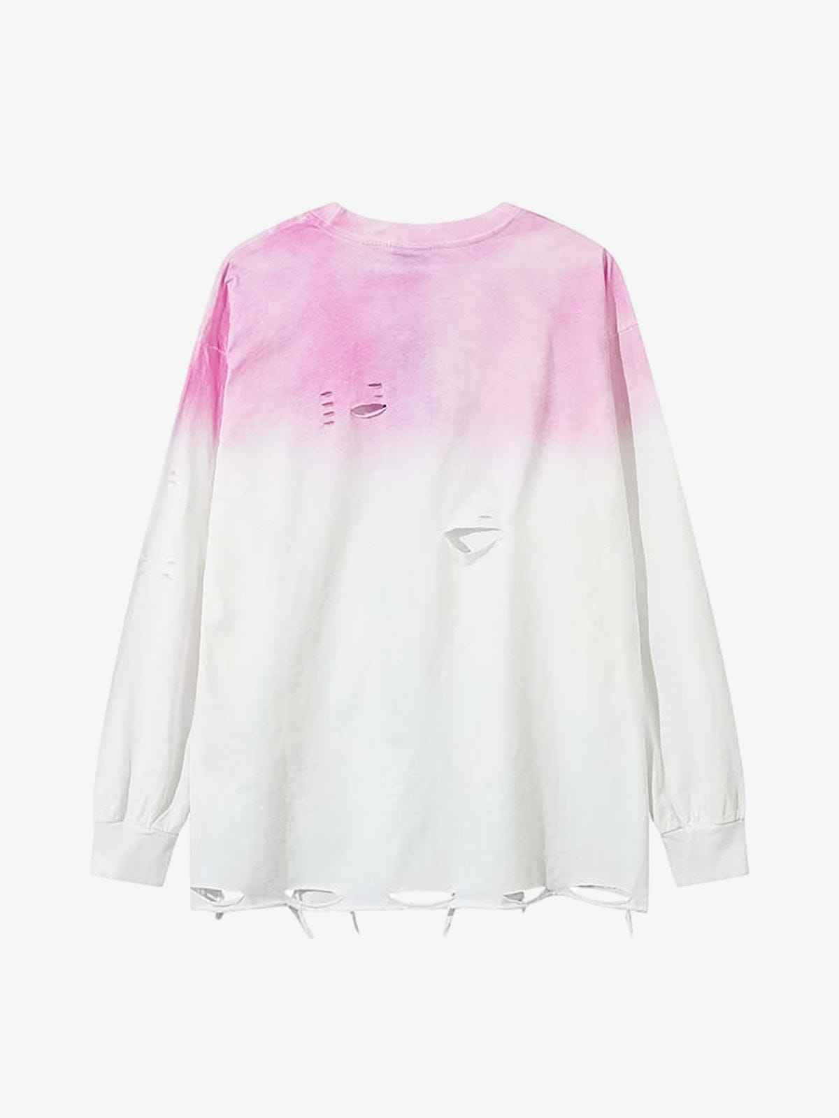 Long Sleeve Holey Fade