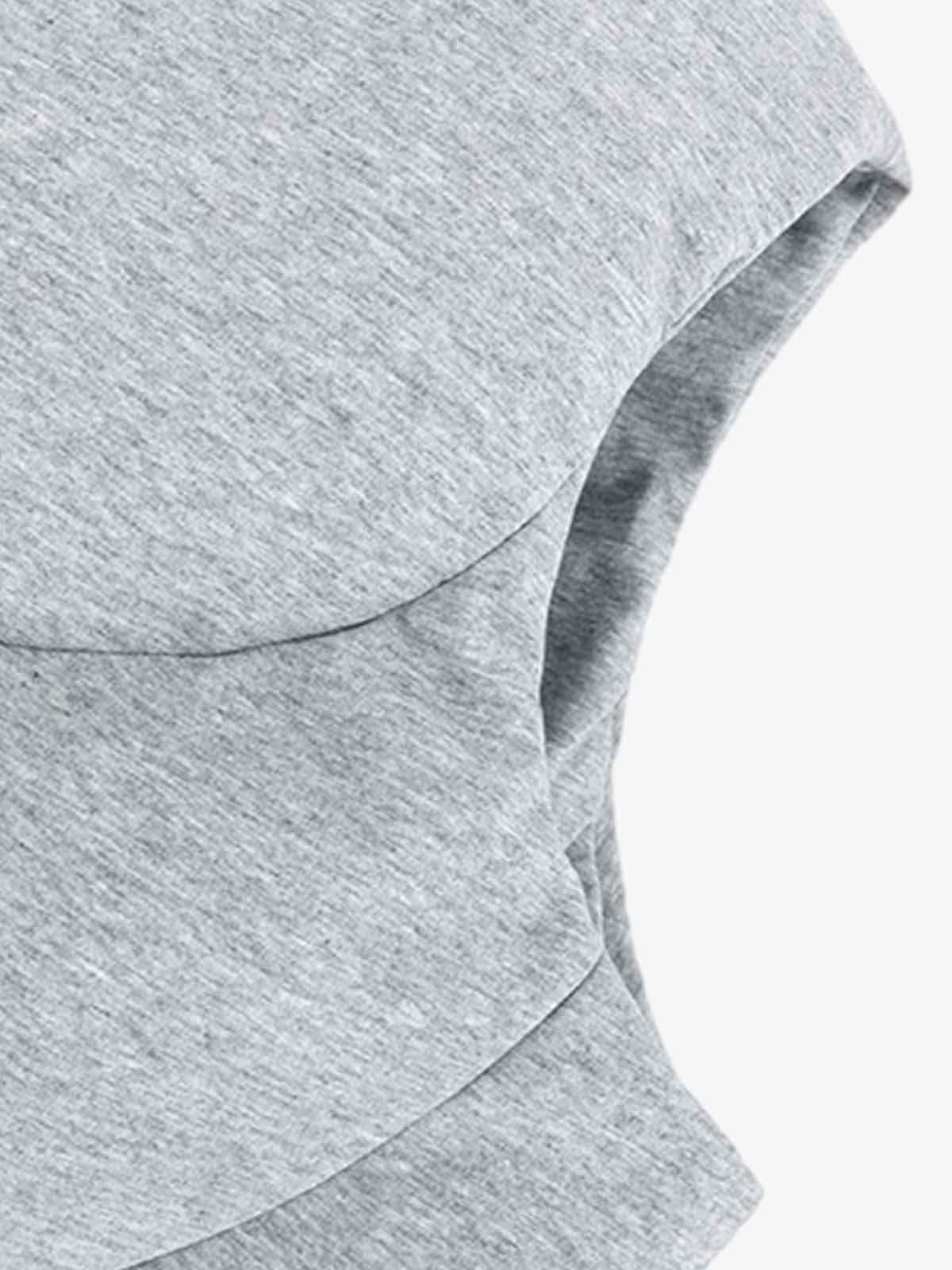 3D Bubble Curve Padded Zip Vest