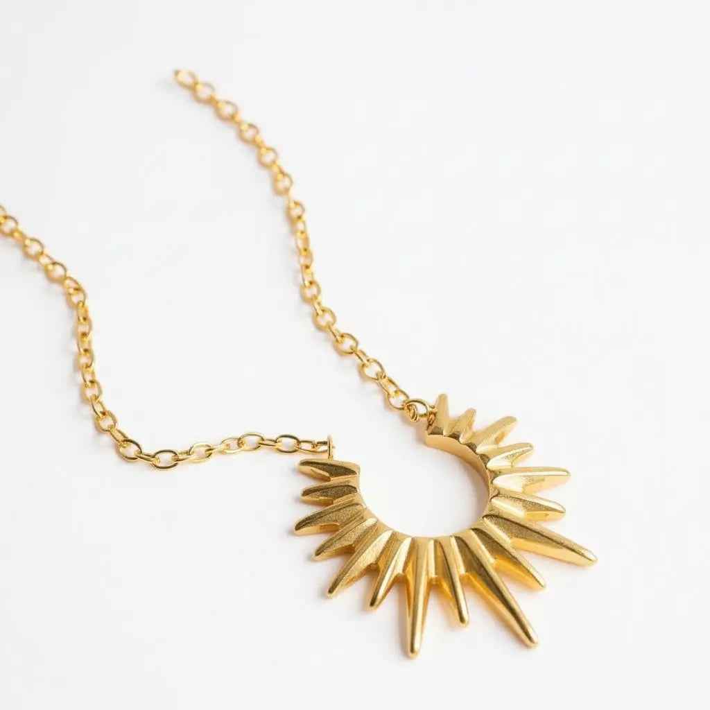 Starburst Gold Necklace