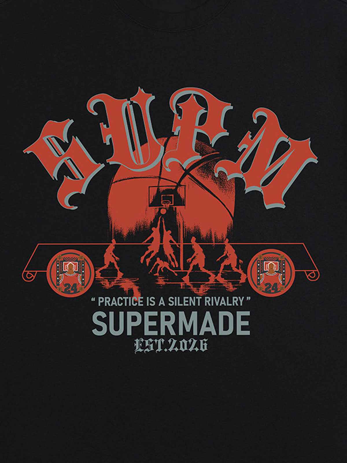 SUPM Slogan Graphic Retro Streetwear T-Shirt