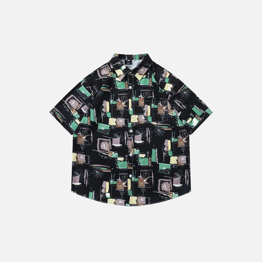 Breathable Vibrant Graffiti Warm Beach Cool Shirt - Luxuryurbanwear