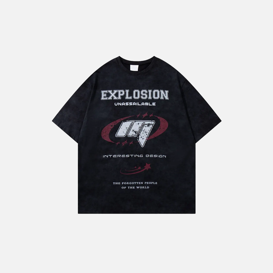 Grunge Cool Punk Graphic Cotton Oversized T-Shirt - Luxuryurbanwear