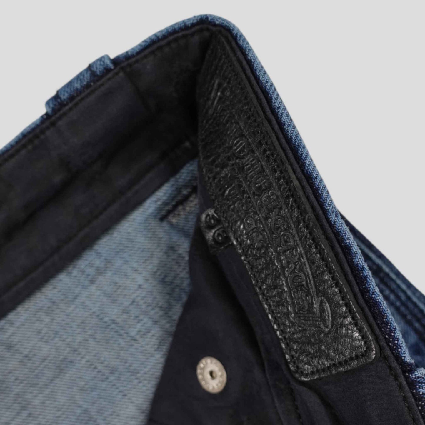 Chrome Hearts Double Turbo Diesel Carpenter Pants in Dark Wash
