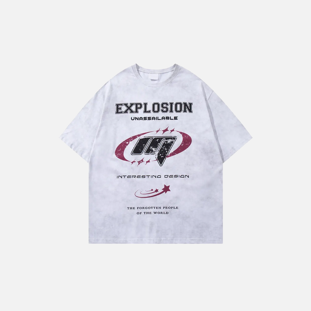 Grunge Cool Punk Graphic Cotton Oversized T-Shirt - Luxuryurbanwear