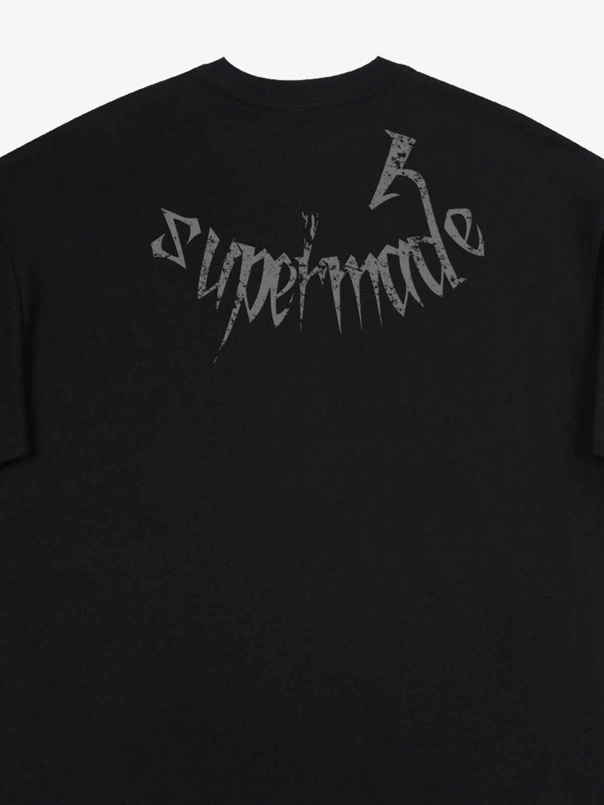 Gothic Skull Distressed Letter T-Shirt