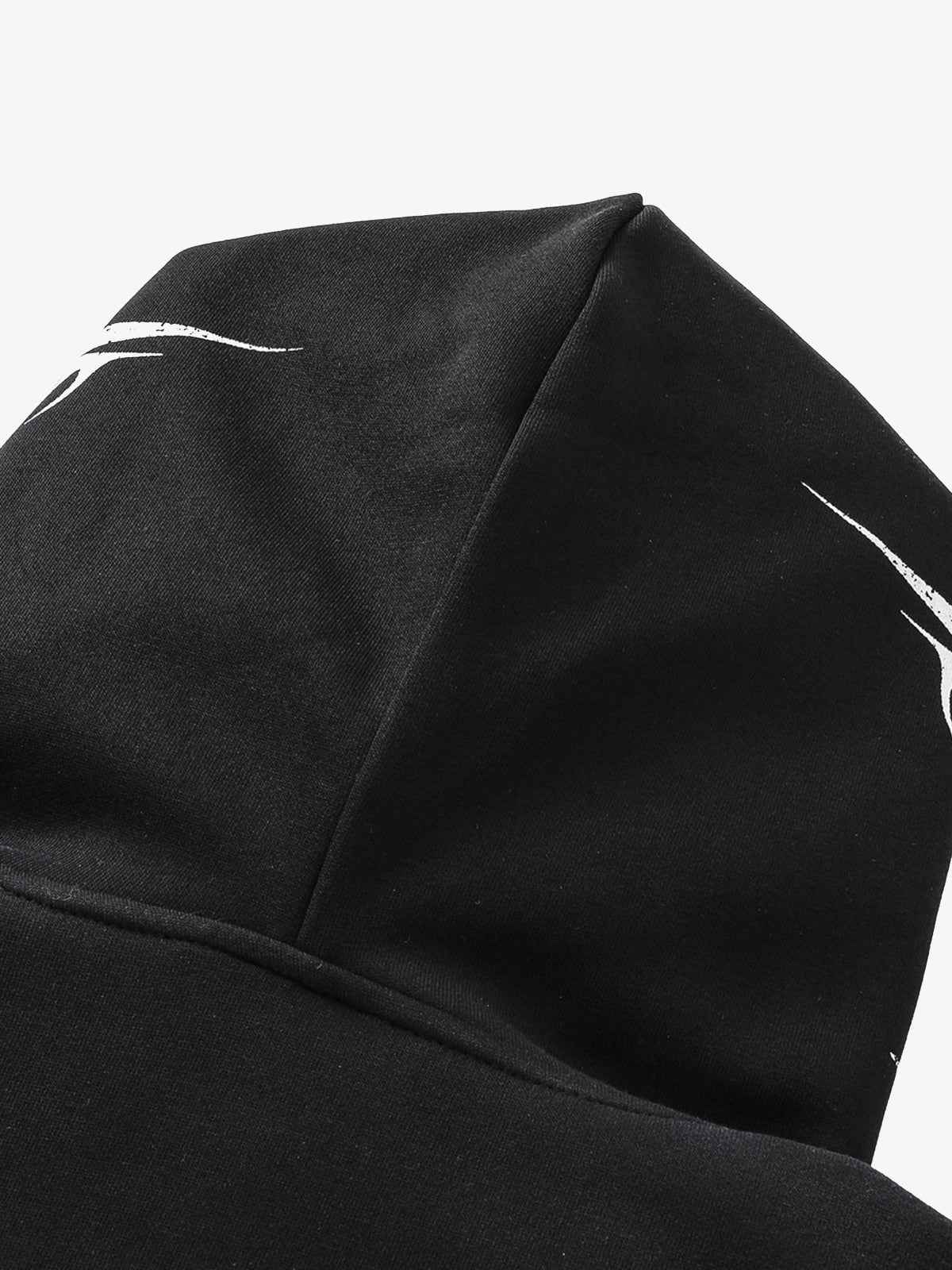 High Street Script Letter Print Zip-up Hoodie Jacket