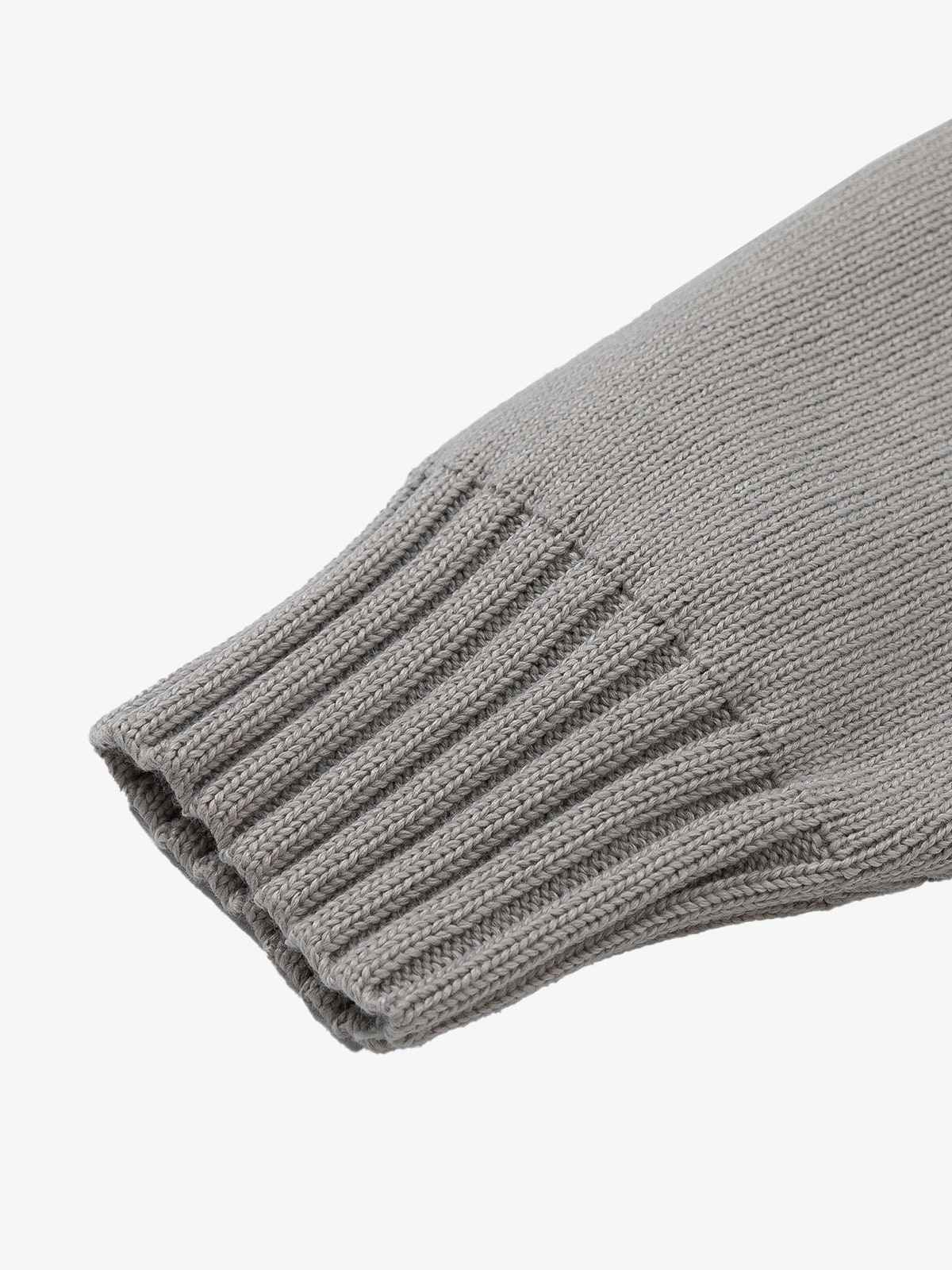 Layered Double V-Neck Ribbed Knit Cardigan