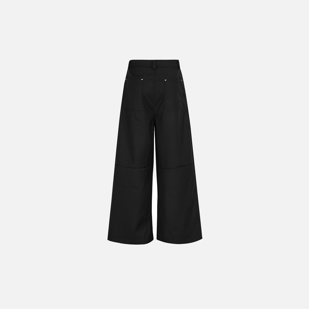 Men Casual Stylish Pleated Wide Leg Pants - Luxuryurbanwear