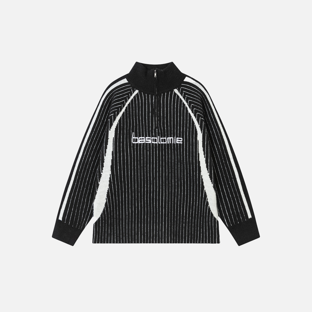 Cozy Knitted High Collar Zipper Cardigan - Luxuryurbanwear