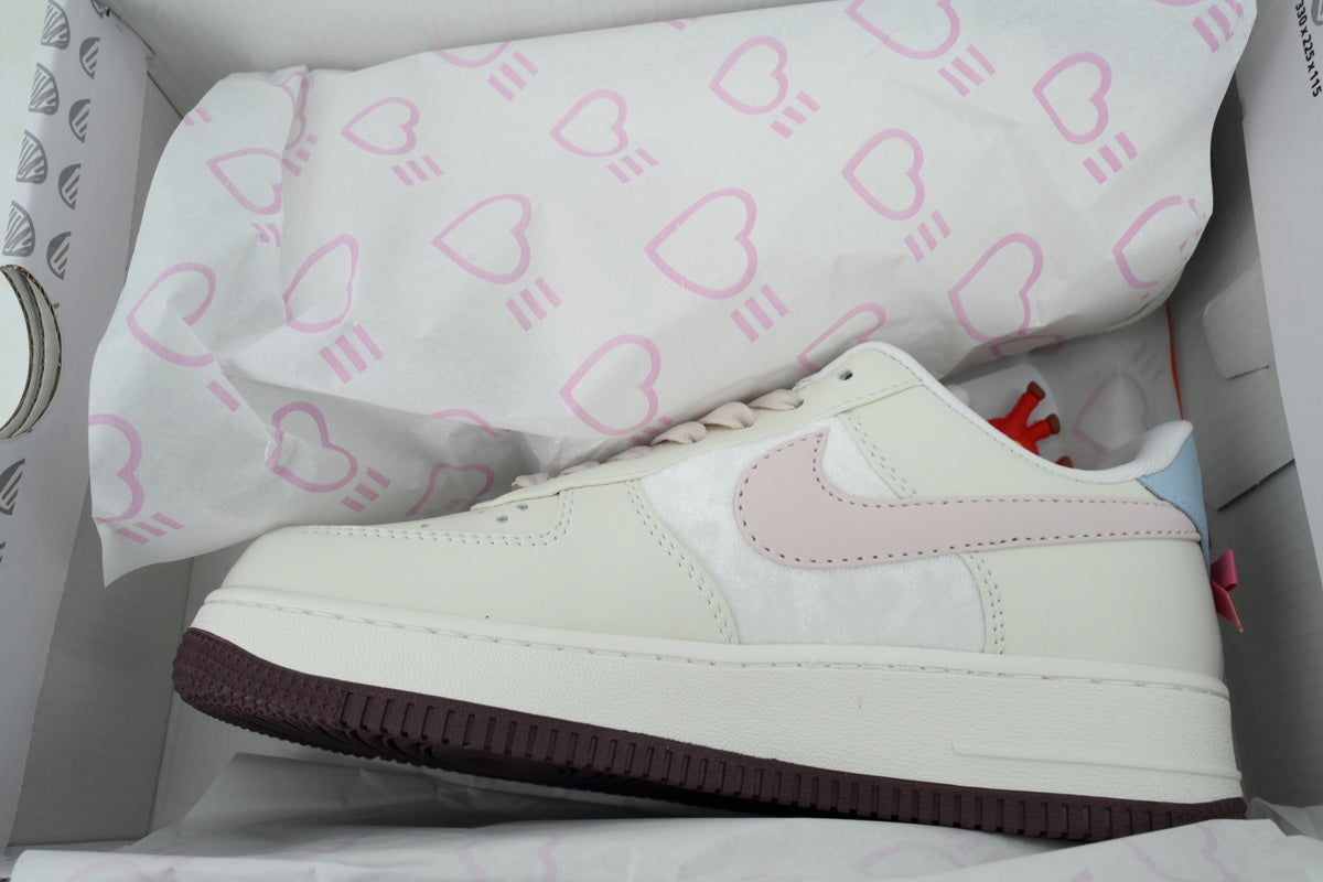 LUW Select: Wmns Air Force 1 'Valentine's Day' - Cream, White & Soft Pink Edition
