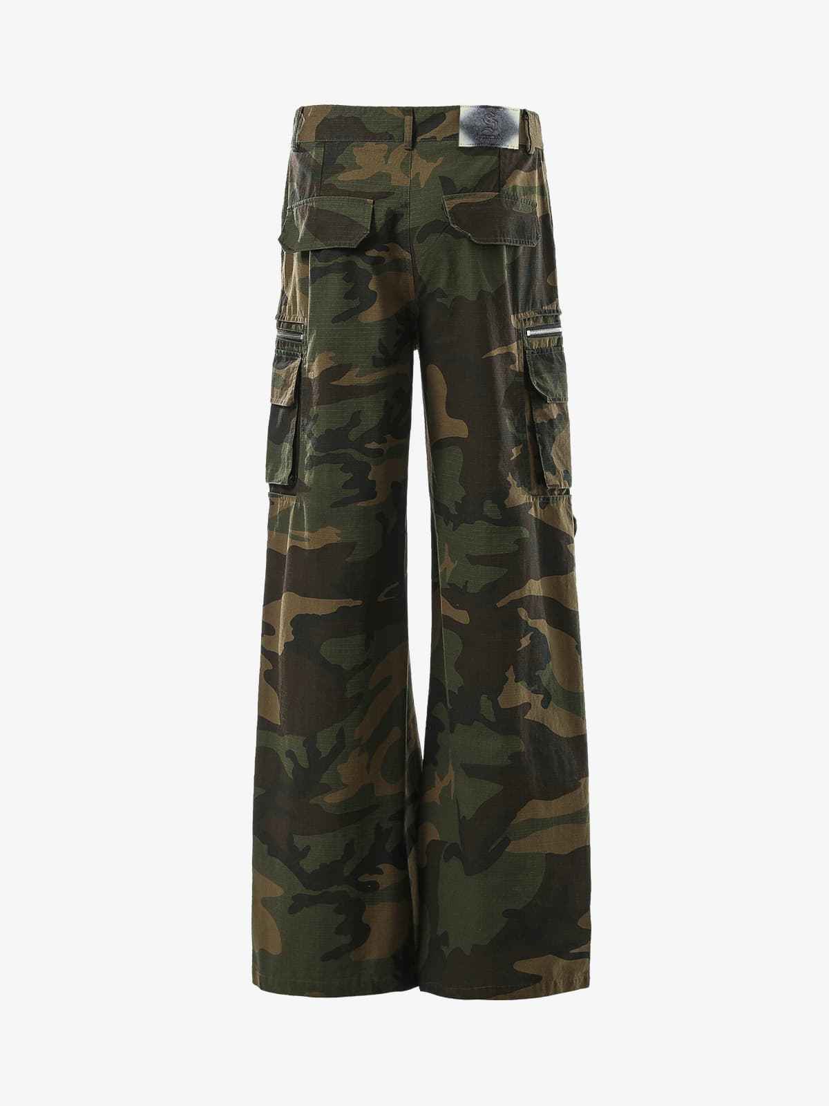 Vintage Multi-Pocket Functional Camo Cargo Pants