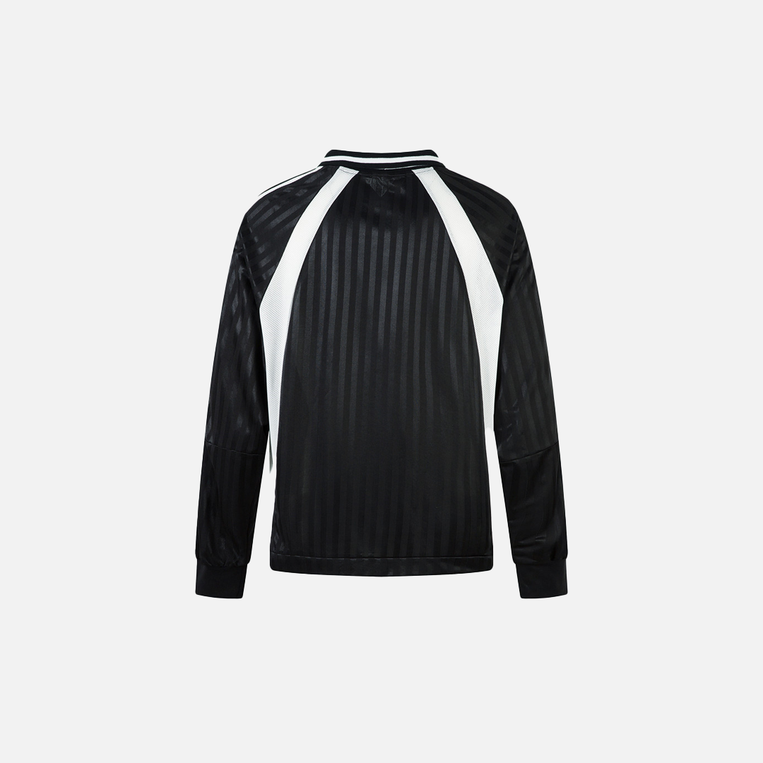 Y2K Luxurious Long Sleeve V-Neck Polo T-Shirt - Luxuryurbanwear