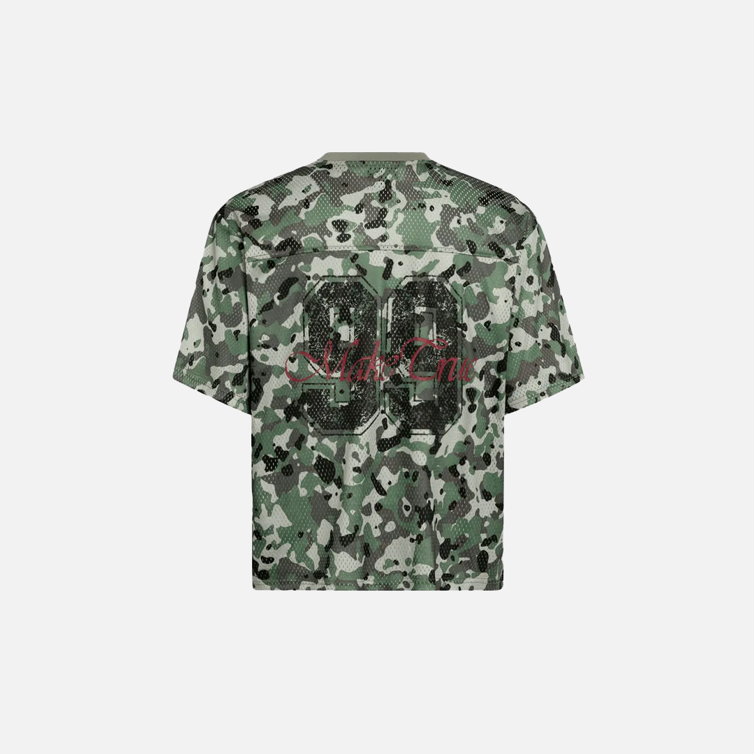 Stylish Mesh Jersey Graphic Camouflage T-Shirt - Luxuryurbanwear