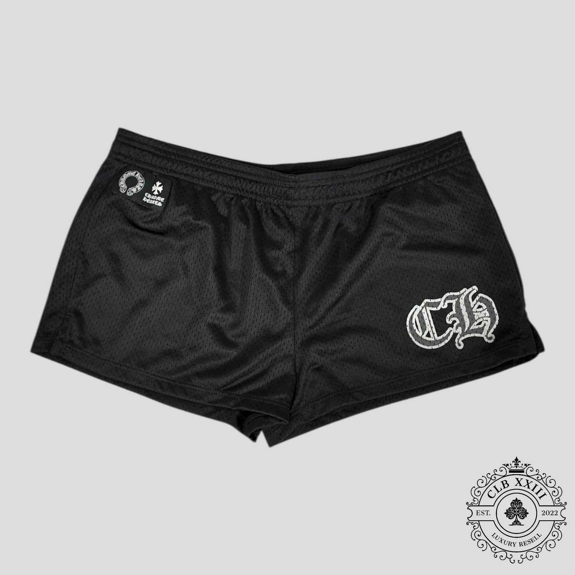 Chrome Hearts Women's Mesh Shorts in Black